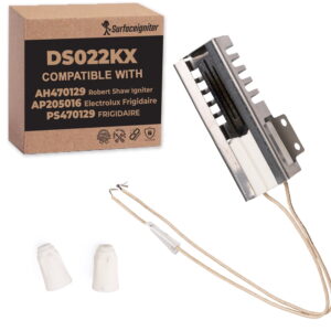 Surface Igniter DS022KX 3.2 to 3.6 Oven Range Flat Igniter, Replacement Igniter for 5303935066