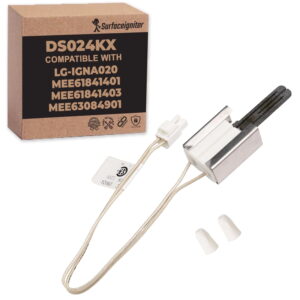 Surface Igniter DS024KX 3.2 to 3.6 Gas Range Oven Igniter Replacement for LG MEE61841401, Premium Oven Igniter for Gas Stove
